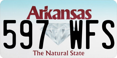 AR license plate 597WFS