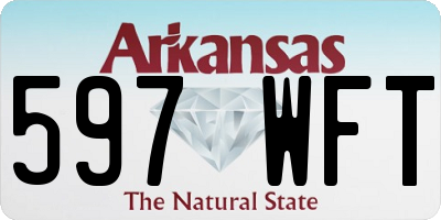 AR license plate 597WFT