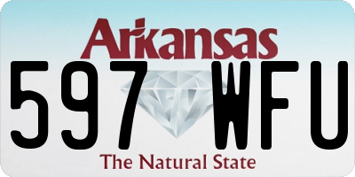 AR license plate 597WFU