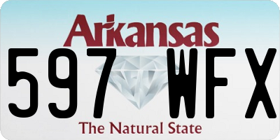 AR license plate 597WFX