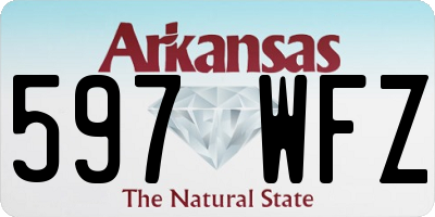 AR license plate 597WFZ
