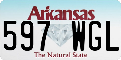 AR license plate 597WGL