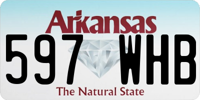 AR license plate 597WHB