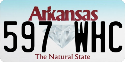 AR license plate 597WHC