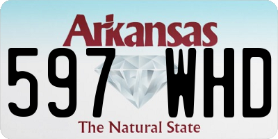 AR license plate 597WHD