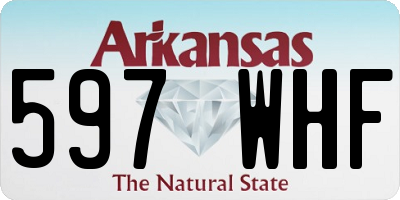 AR license plate 597WHF
