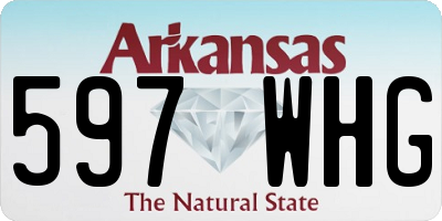 AR license plate 597WHG