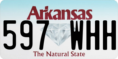 AR license plate 597WHH