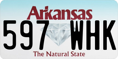 AR license plate 597WHK