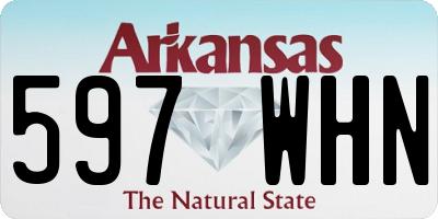 AR license plate 597WHN