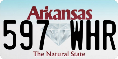 AR license plate 597WHR