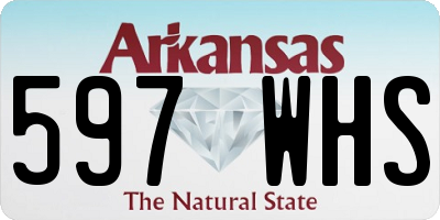 AR license plate 597WHS