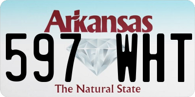 AR license plate 597WHT