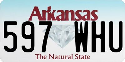 AR license plate 597WHU
