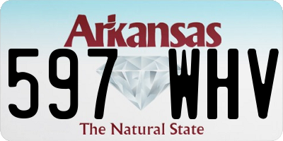 AR license plate 597WHV
