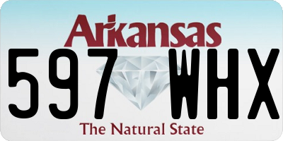 AR license plate 597WHX