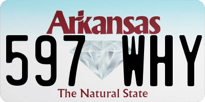 AR license plate 597WHY