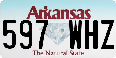 AR license plate 597WHZ
