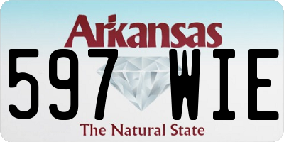 AR license plate 597WIE