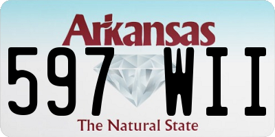 AR license plate 597WII
