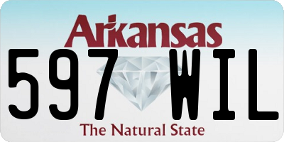 AR license plate 597WIL