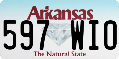 AR license plate 597WIO