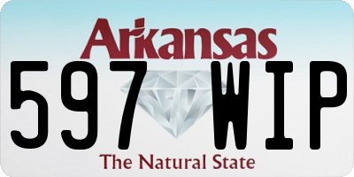 AR license plate 597WIP