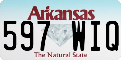 AR license plate 597WIQ