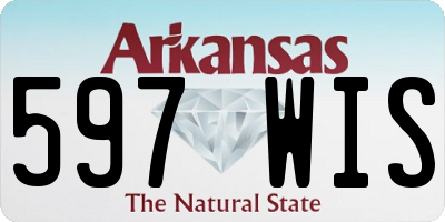 AR license plate 597WIS