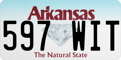 AR license plate 597WIT