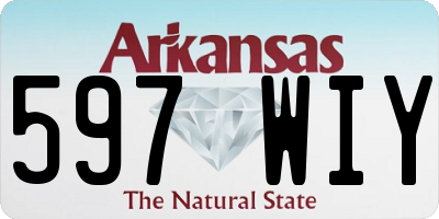 AR license plate 597WIY