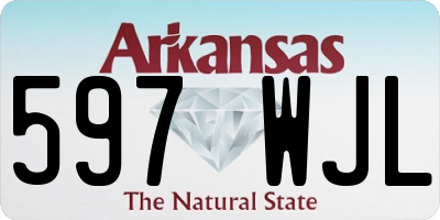 AR license plate 597WJL