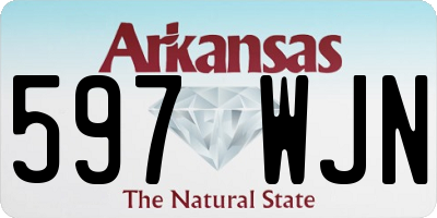 AR license plate 597WJN
