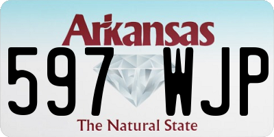AR license plate 597WJP