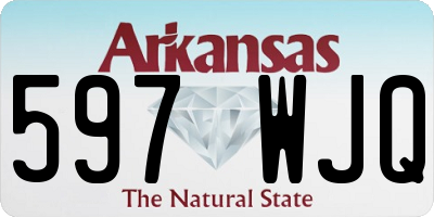 AR license plate 597WJQ