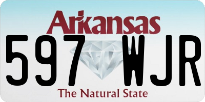 AR license plate 597WJR