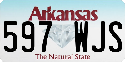 AR license plate 597WJS