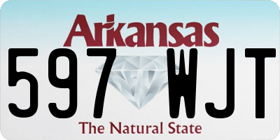 AR license plate 597WJT