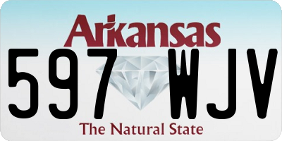 AR license plate 597WJV