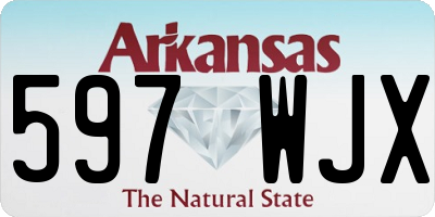 AR license plate 597WJX