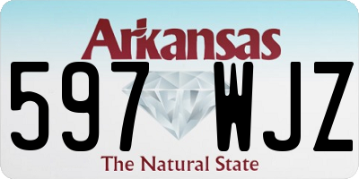 AR license plate 597WJZ