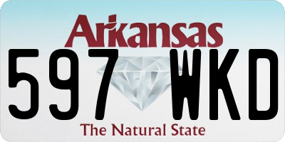 AR license plate 597WKD