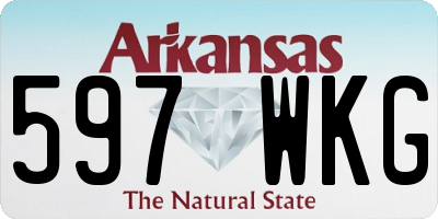 AR license plate 597WKG