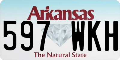 AR license plate 597WKH