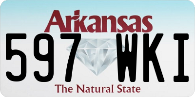 AR license plate 597WKI