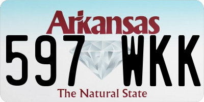 AR license plate 597WKK