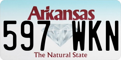 AR license plate 597WKN