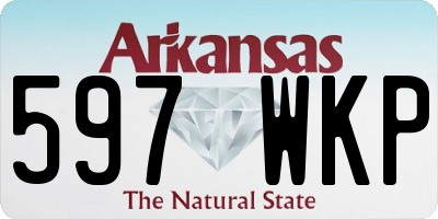 AR license plate 597WKP
