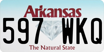 AR license plate 597WKQ