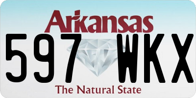 AR license plate 597WKX